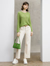 High‑Waist Wide‑Leg Cotton Jeans