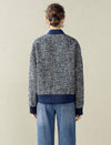 Tweed Wool-Blend Bomber Jacket