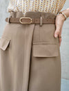 Belted Midi Skirt