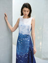 Ocean Breeze Sleeveless Midi Dress