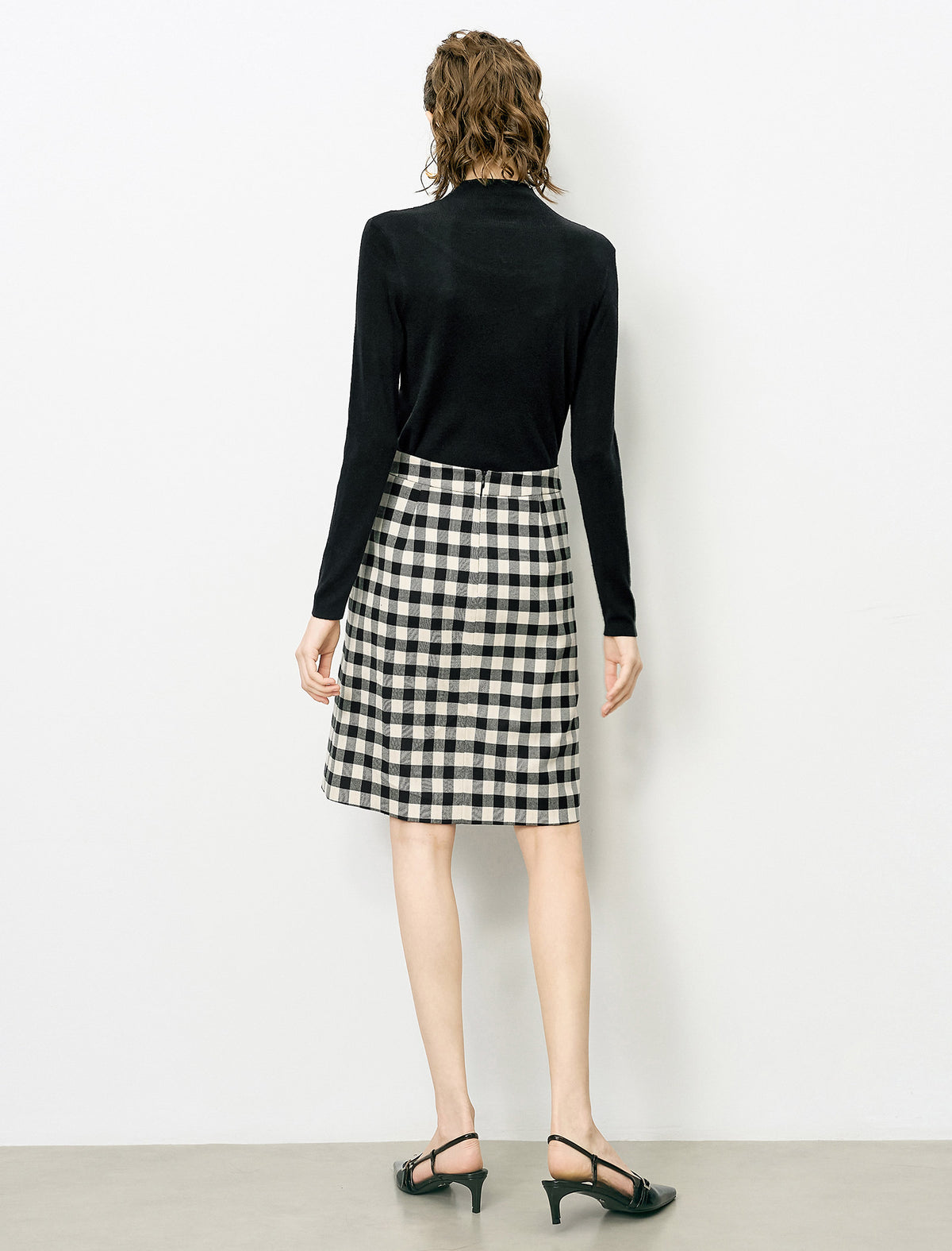 Plaid High-Waist Vintage Mini Skirt
