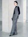 Textured High Waist Wide Leg Pants