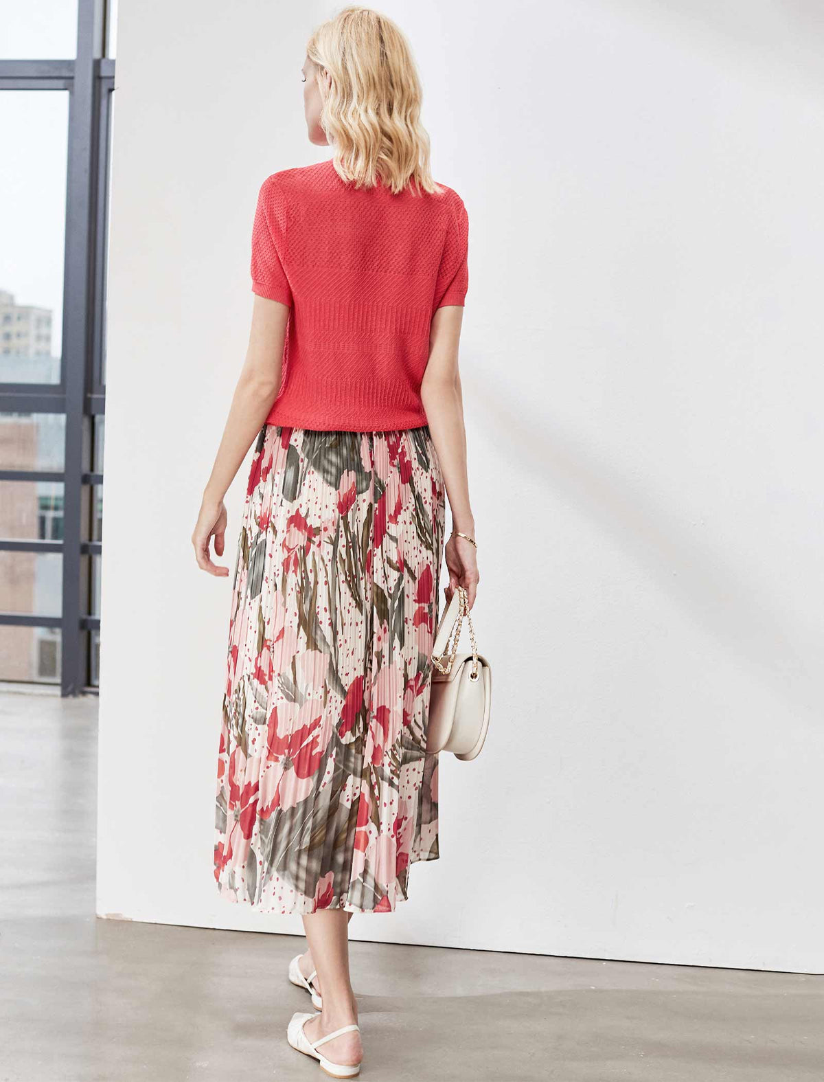 Floral Chiffon Skirt