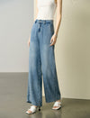 Light Wash Straight-Leg Jeans
