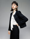 Sparkle Tweed Cropped Jacket