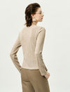 Slim Fit Long-Sleeve Lightweight Knit Top