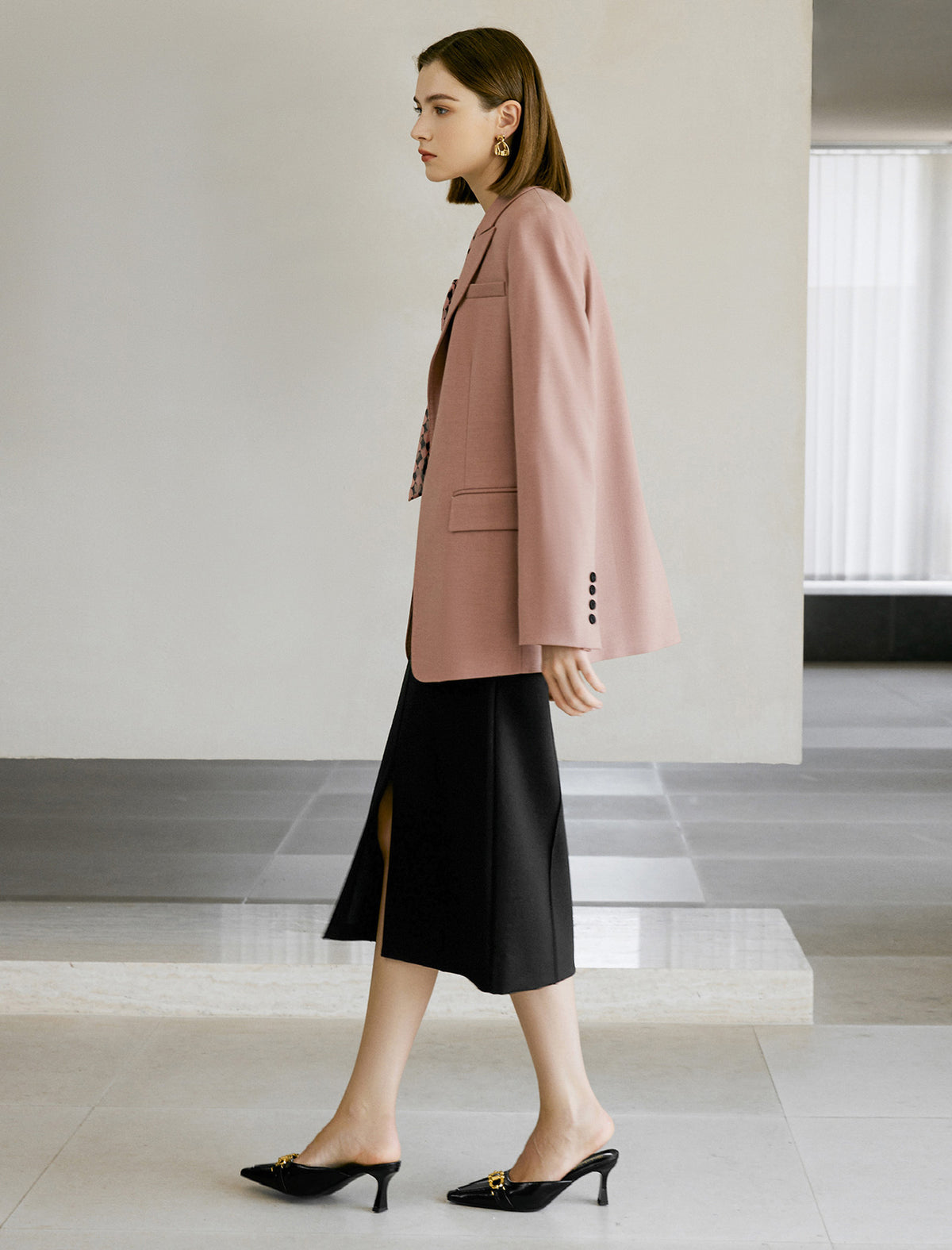 Brandy Rose Single Button Tailored Blazer