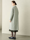 Light Green Wool Silk Blend Coat