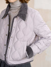 Quilted Contrast Collar And Cuffs Down Jacket