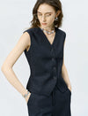 V‑Neck Sleeveless Waistcoat Vest