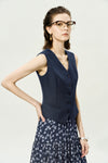 Navy Tailored Waistcoat
