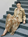 Collared Button Front Long Sleeve Jacket