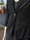 Lace Tailored Blazer with Three Quarter Sleeves