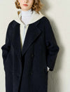 100% Australian Superfine Wool Double-Breasted Lapel Coat