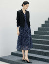 Notched Lapel Long Sleeve Blazer