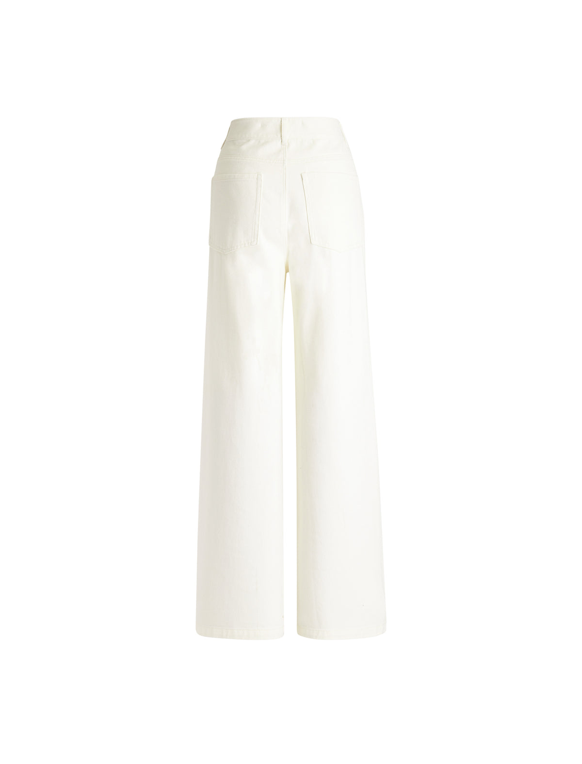 High-Waisted Wide Leg Denim Pants