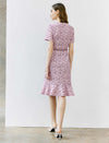 Lilac Lace Mermaid-Hem Dress