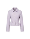 Single Breasted Collared Long Sleeve Jacket