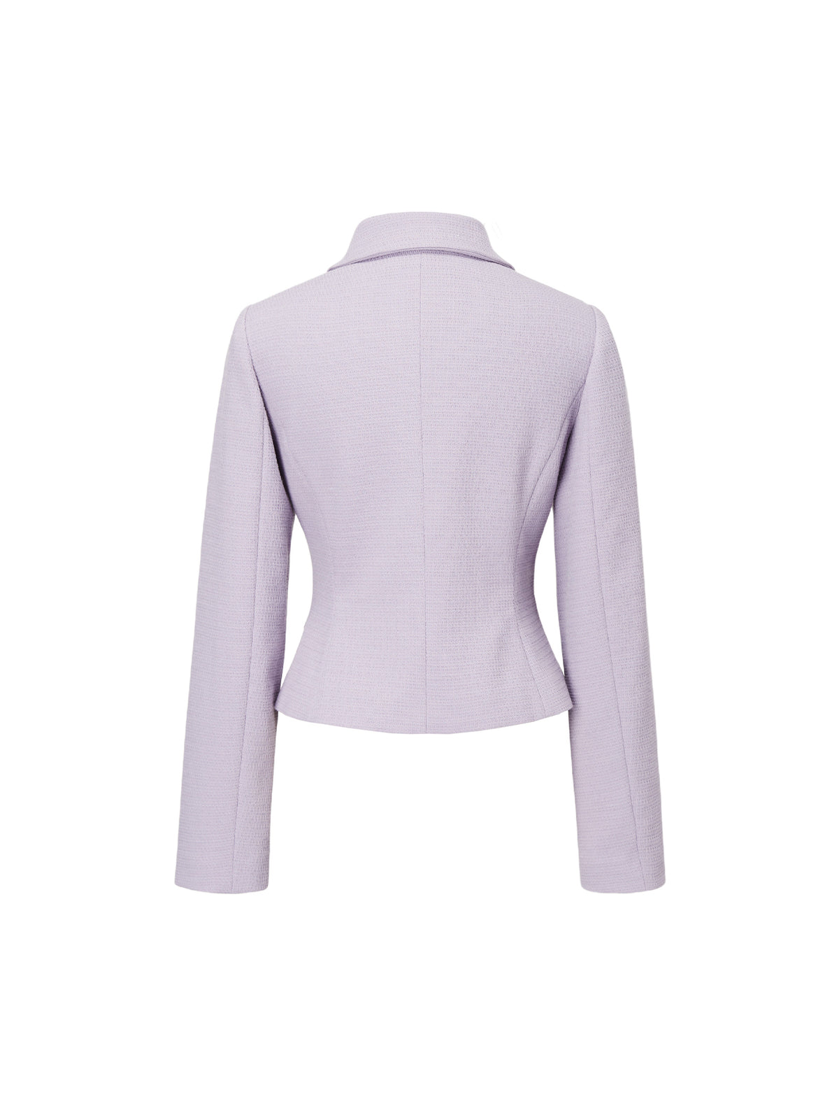 Single Breasted Collared Long Sleeve Jacket