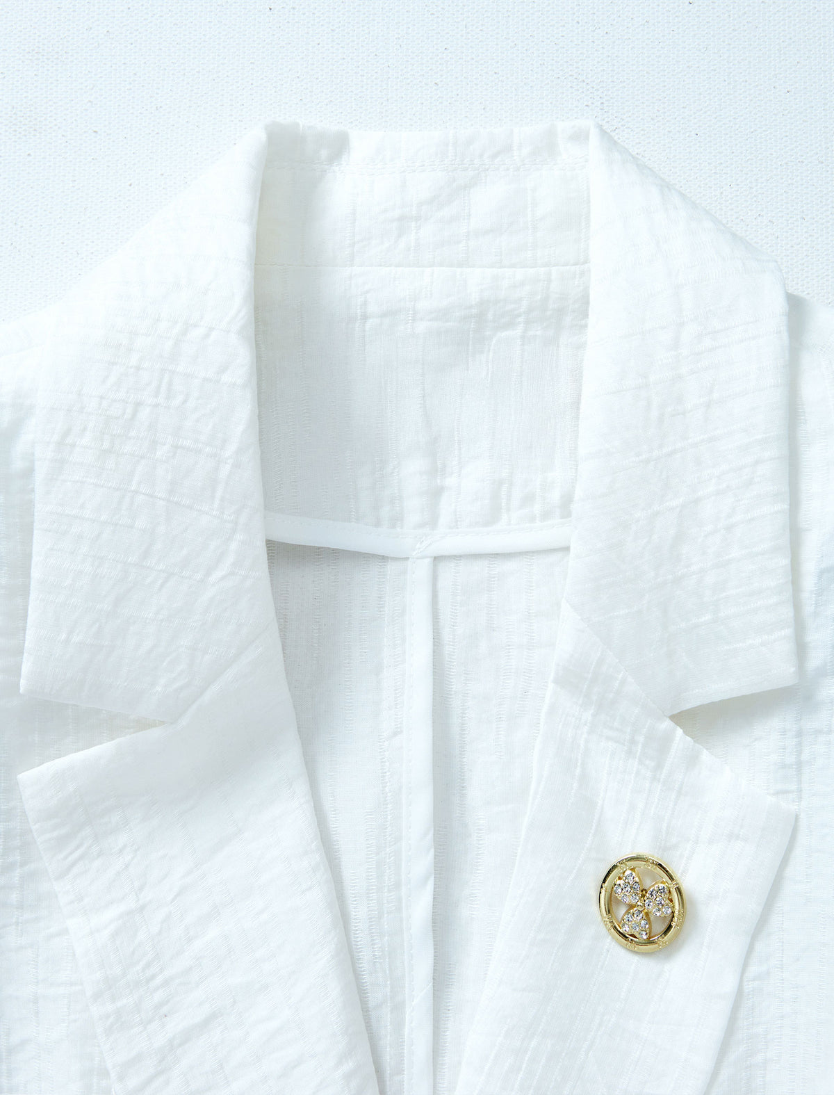 Light Tencel Three-Quarter Sleeve Blazer