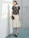 Minimal Pleated A-Line Skirt