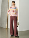 High-Waisted Wide Leg Denim Pants