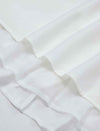 White Layered Hem Sleeveless Button Tank Top
