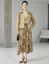 Collared Button Front Long Sleeve Jacket
