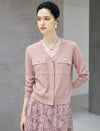 Retro Jacquard V-Neck Knit Cardigan