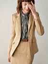 Classic Refined Button-Front Blazer