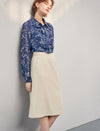 Solid Color Relaxed A-Line Skirt