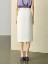 Side Slit Midi Pencil Skirt