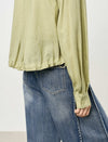 Yellow Loose Long-Sleeve Utility Shirt
