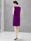 Wool Blend Sleeveless Midi Dress