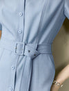Belt Detail Shirt Dress