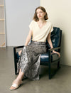 Champagne Sequin Maxi Skirt