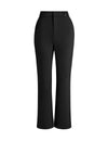 Black Slim Bootcut Close-Fit Ankle-Length Trousers