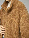 Stand-Collar Contrast-Panel Zip-Front Cropped Jacket