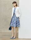 Pearl Button Slim Fit Lapel Blazer