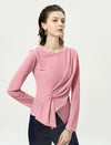 Twist Waist Long Sleeve Blouse