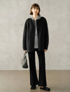 Charcoal Grey Wool Blend Jacket