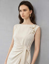 Textured Acetate Hand-Embroidered Dress