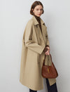 Double-Breasted Relaxed Fit Trench Coat