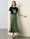 Sequin Floral Embroidered T-Shirt