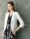 Elegant Three-Quarter Sleeve Blazer