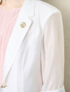 Light Tencel Three-Quarter Sleeve Blazer