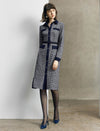 Colorblock Collared Pocket Fitted Dress