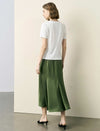 Short‑Sleeve T‑Shirt with Irregular Hem