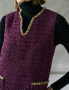 Purple Vintage Elegant Sleeveless Dress