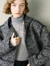 Hooded Tweed Wool-Blend Jacket